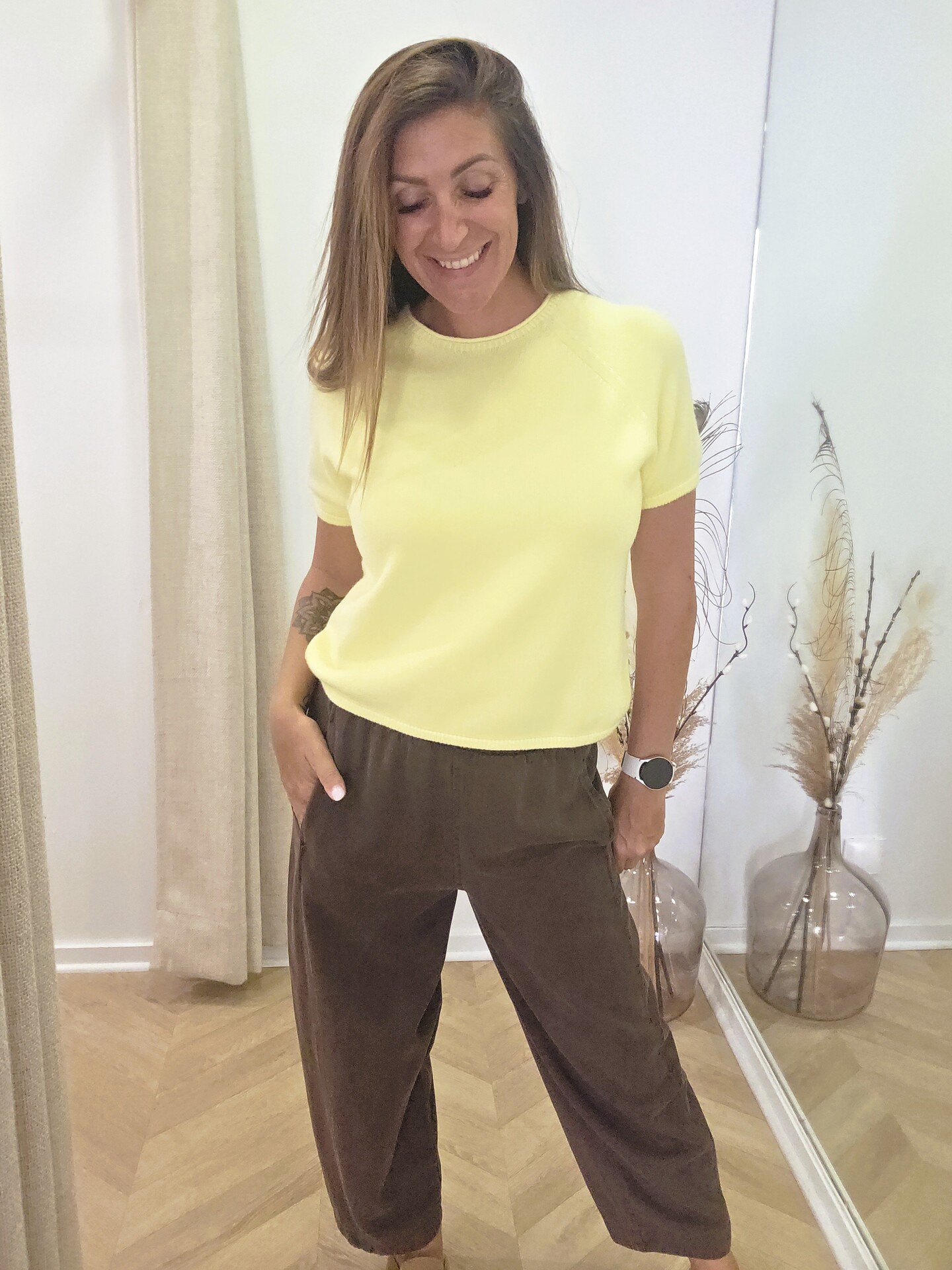 Pantalon femme chocolat Paolo coupe ballon 🇮🇹 – Image 9