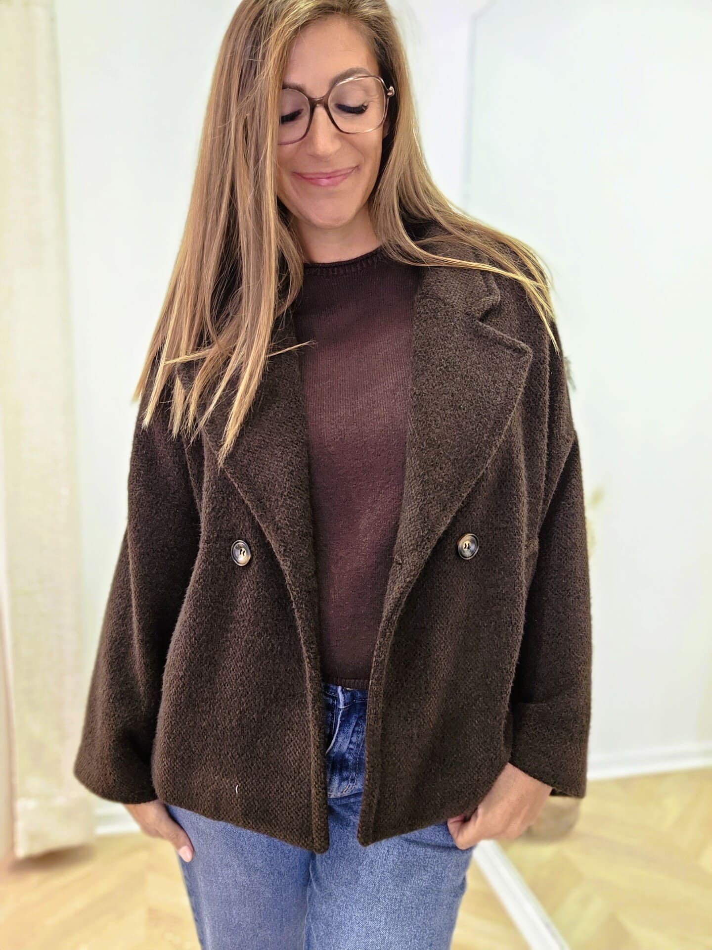 Manteau court Matia choco 🇮🇹