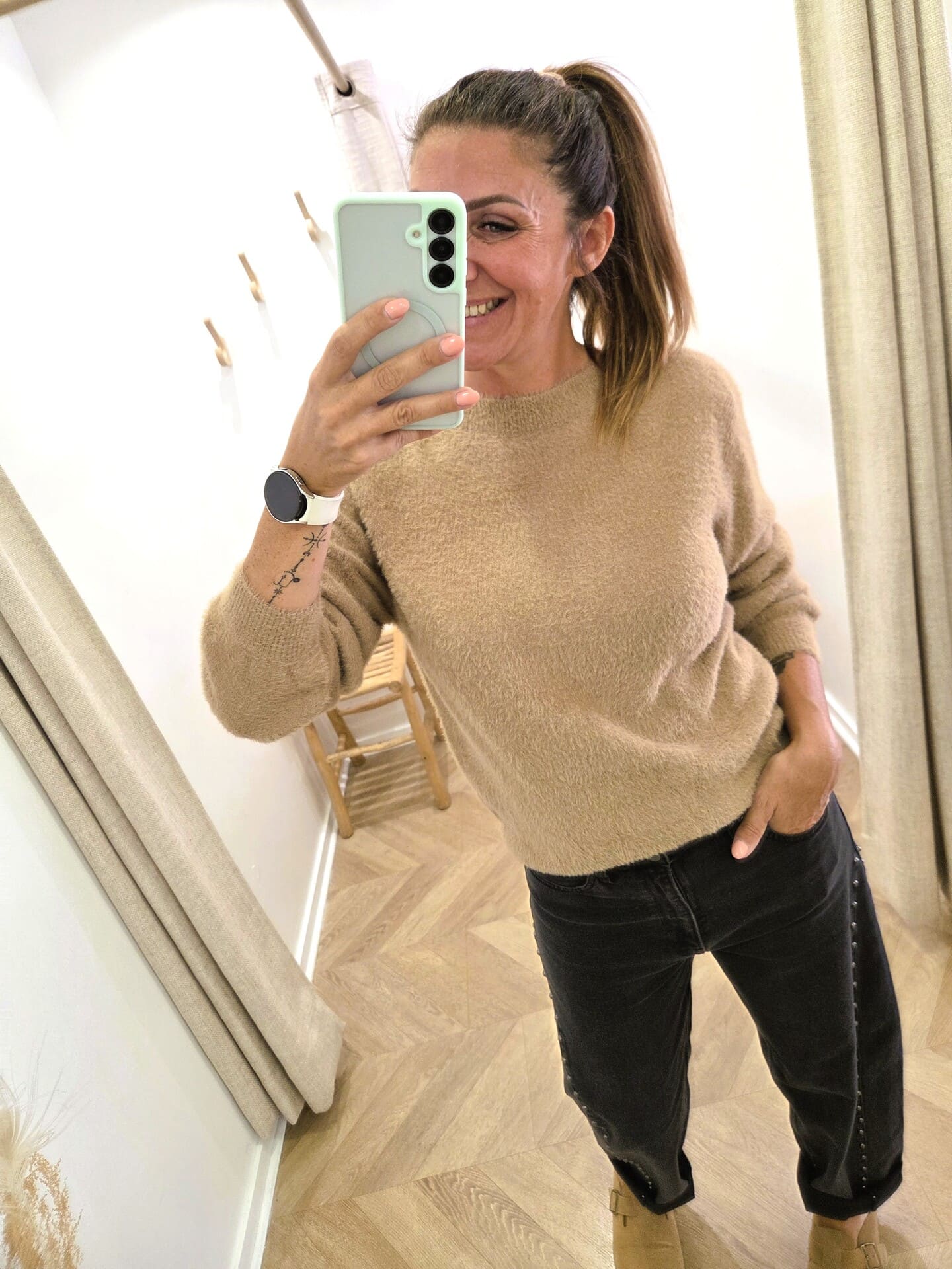 Pull Doudou taupe – Image 5
