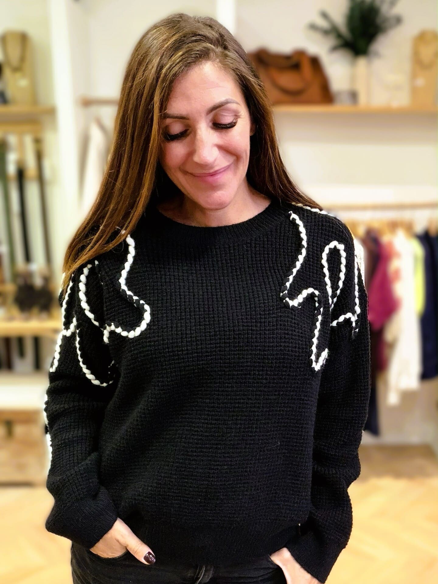 Pull Uma à motifs en relief