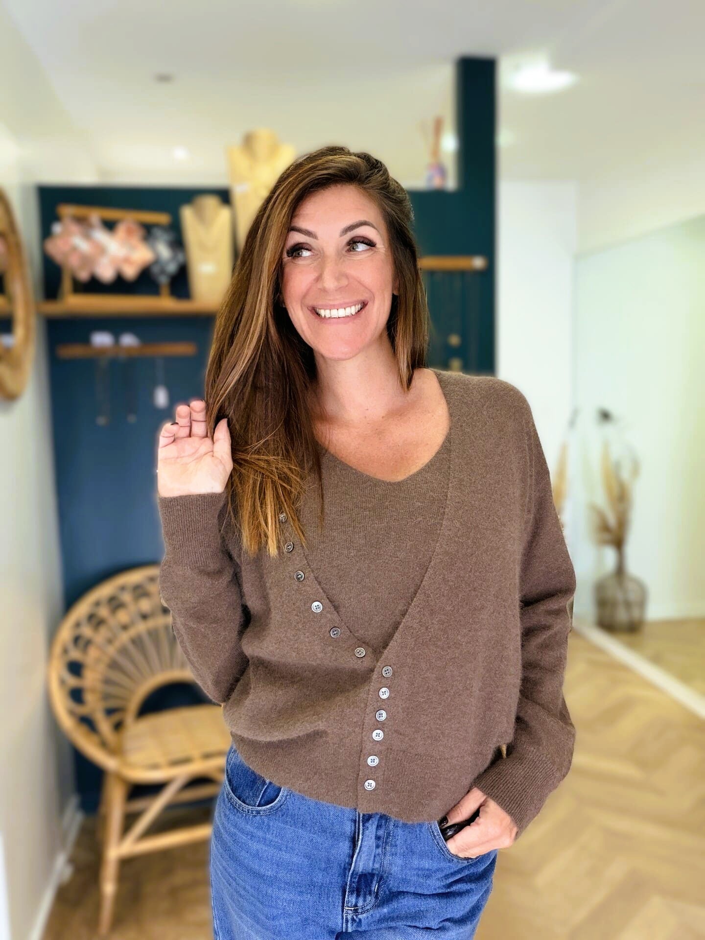 Ensemble débardeur et gilet Anelia